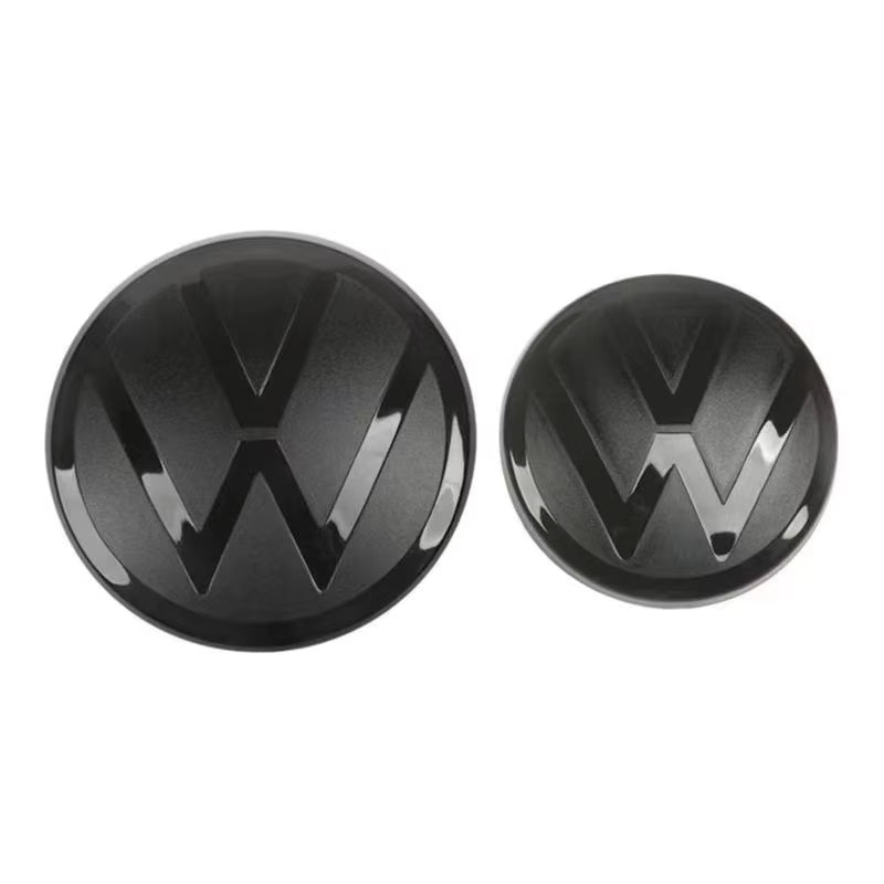 Volkswagen Blacked Out Front & Rear Emblem | Matte Black Badge Overlay