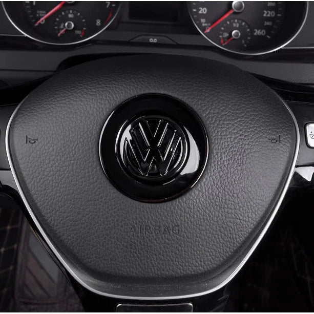 Volkswagen Steering Wheel ‘VW’ Badge / Logo Overlay | T6 Transporter & More