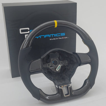 Volkswagen T5.1 Carbon & Leather Steering Wheel | Sunshine Yellow Edition