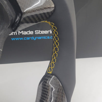 Volkswagen T5.1 Carbon & Leather Steering Wheel | Sunshine Yellow Edition
