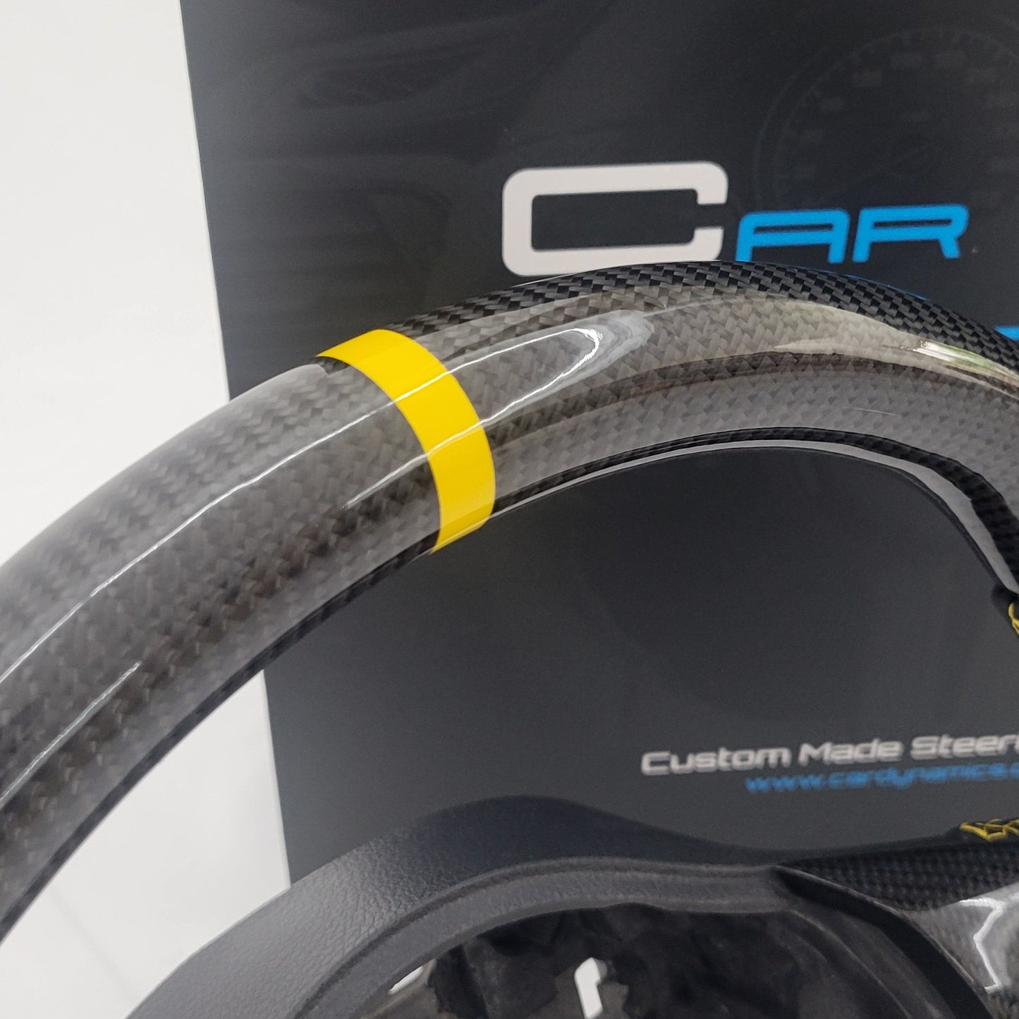 Volkswagen T5.1 Carbon & Leather Steering Wheel | Sunshine Yellow Edition