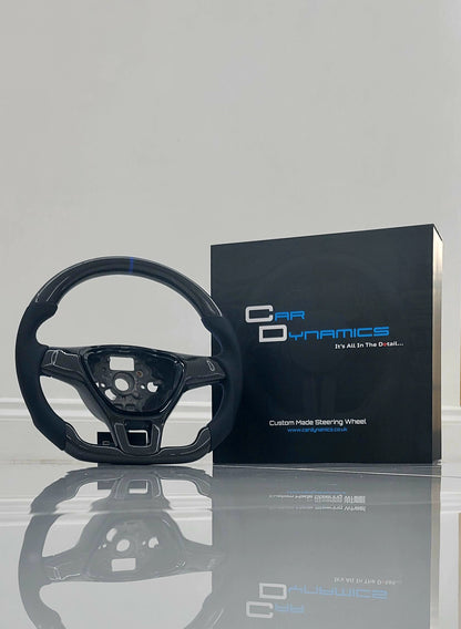 Volkswagen T6 Custom Carbon Fibre Flat Bottom Steering Wheel Transporter