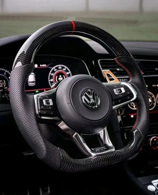 Volkswagen Custom Carbon Fibre Steering Wheel MK7 7.5