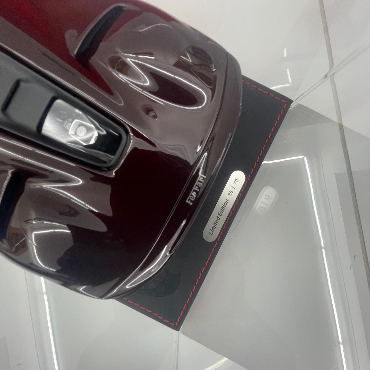 BBR 1:18 Ferrari SP3 Daytona Open Roof Rosso Rubino With Display Case | Limited Edition 36/79 Pieces| In Stock