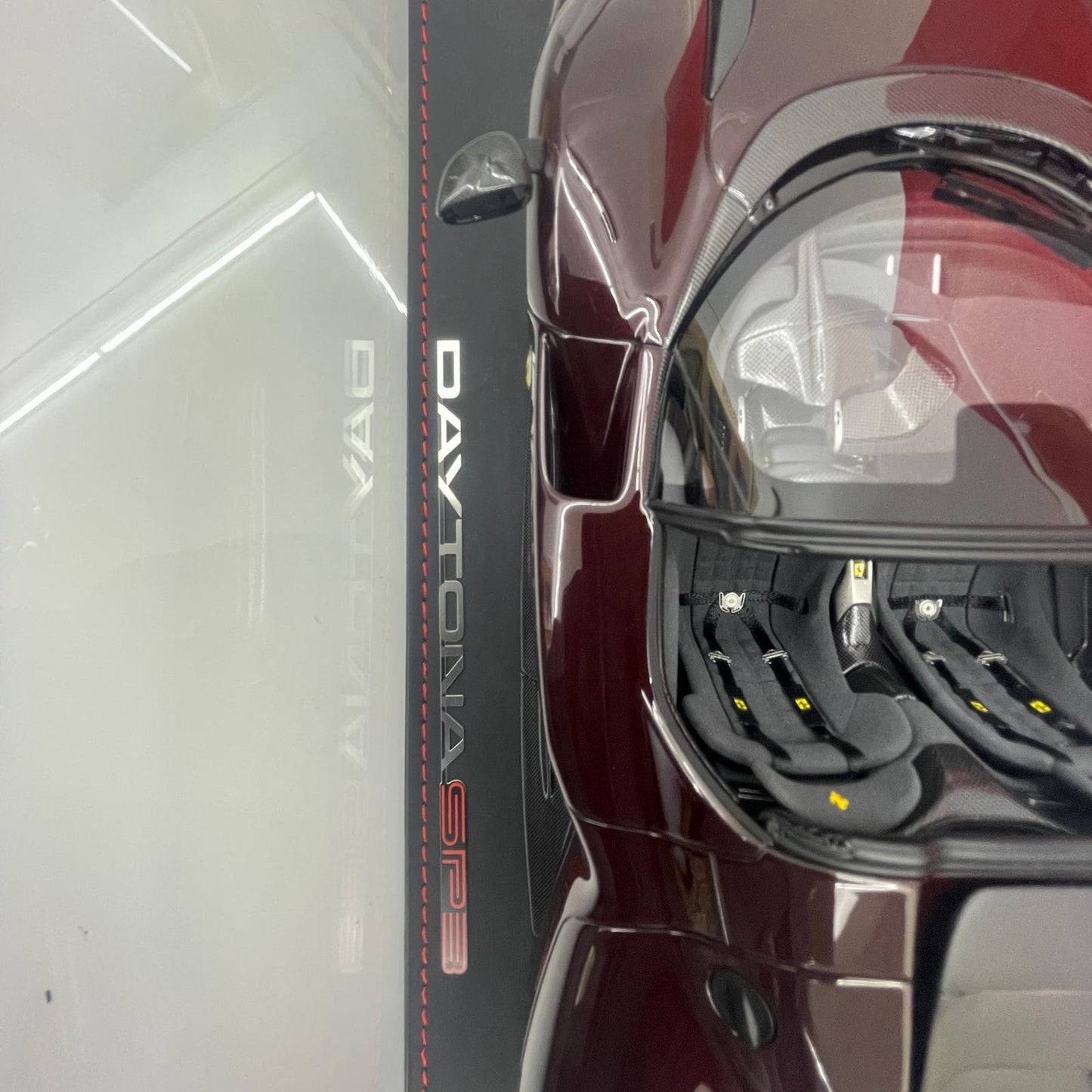 BBR 1:18 Ferrari SP3 Daytona Open Roof Rosso Rubino With Display Case | Limited Edition 36/79 Pieces| In Stock