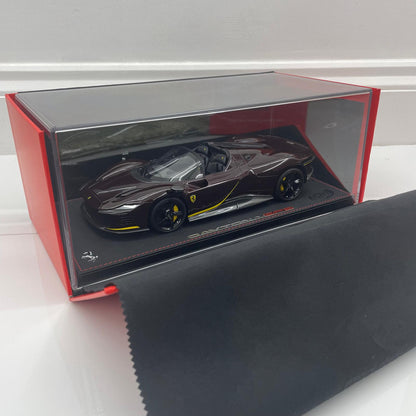 BBR 1:18 Ferrari SP3 Daytona Open Roof Rosso Rubino With Display Case | Limited Edition 36/79 Pieces| In Stock