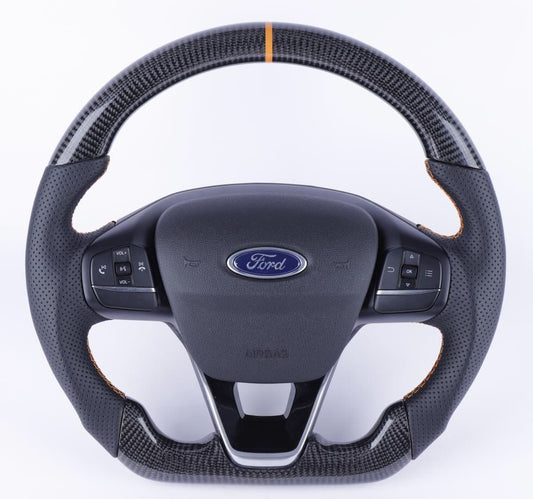 Ford Transit Custom Carbon Fibre Steering Wheel | Grabber Orange Edition | 2019 Tourneo , Transit