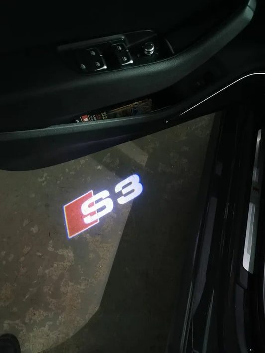 Audi S3 LED Car Door Projection Puddle 2 Lights image 0