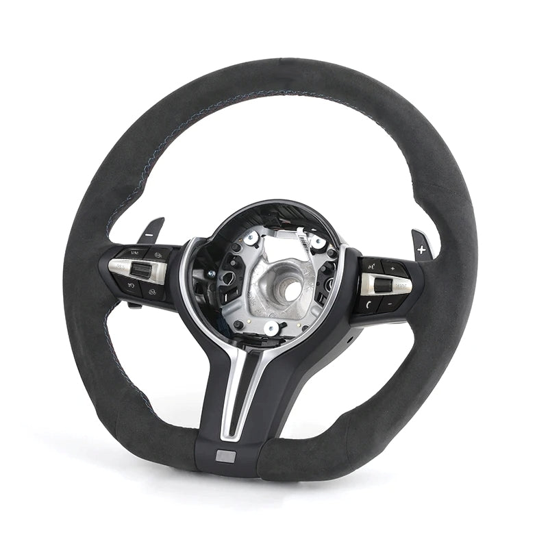 BMW Custom Alcantara Steering Wheel M Performance Edition Flat Bottom F-Series image 0