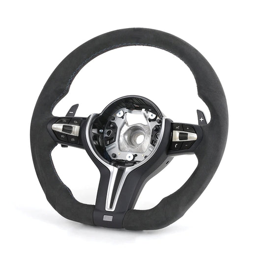 BMW Custom Alcantara Steering Wheel M Performance Edition Flat Bottom F-Series image 0