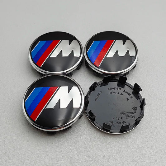 BMW M Power Alloy Wheel Centre Caps 4pcs 68mm image 0