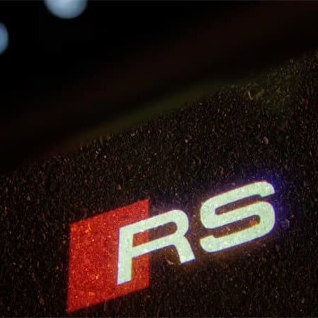 Audi RS LED Car Door Projection Puddle 4 Lights image 0
