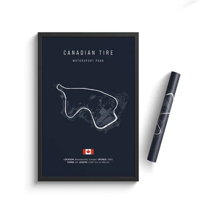 Canadian Tire F1 Track Circuit Wall Art Aesthetic Motorsport  : No frame image 0