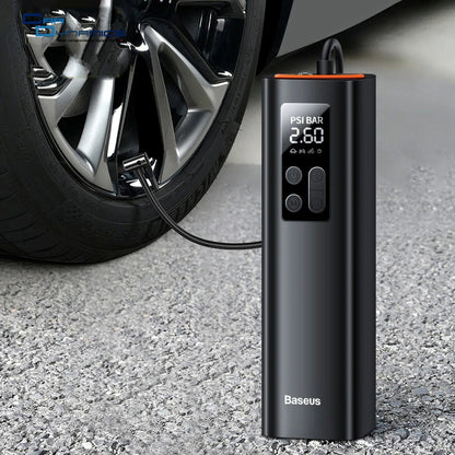 Baseus 12V 150PSI Mini Car Air Compressor – Portable Smart Tire Inflator for Car image 0