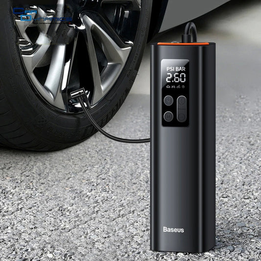 Baseus 12V 150PSI Mini Car Air Compressor – Portable Smart Tire Inflator for Car image 0