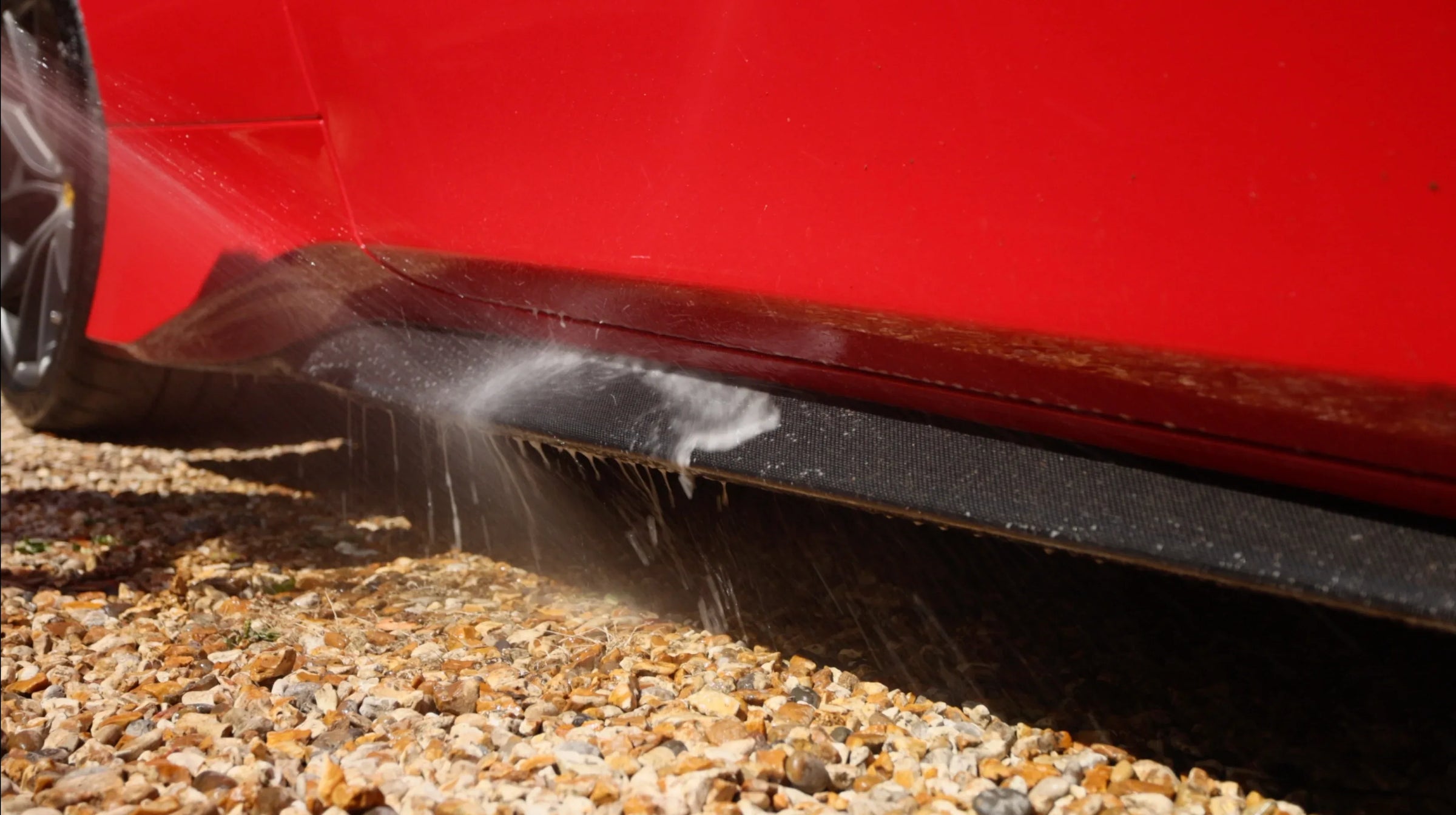 CitraCleanse sprayed onto vehicle paintwork