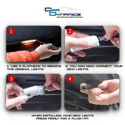 Audi LED Car Door Projection Puddle 4 Lights image 1