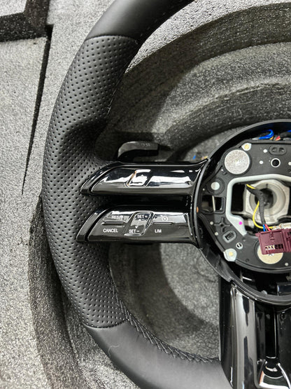 Mercedes-Benz Custom AMG Leather Flat Bottom Steering Wheel image 1