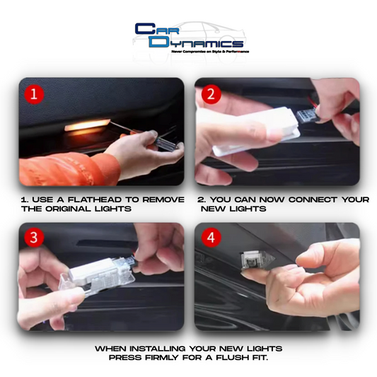 Audi S6 LED Car Door Projection Puddle 4 Lights image 1