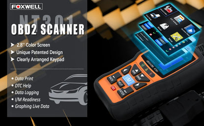 FOXWELL NT301 Car OBD2 EOBD Automotive Scanner image 3