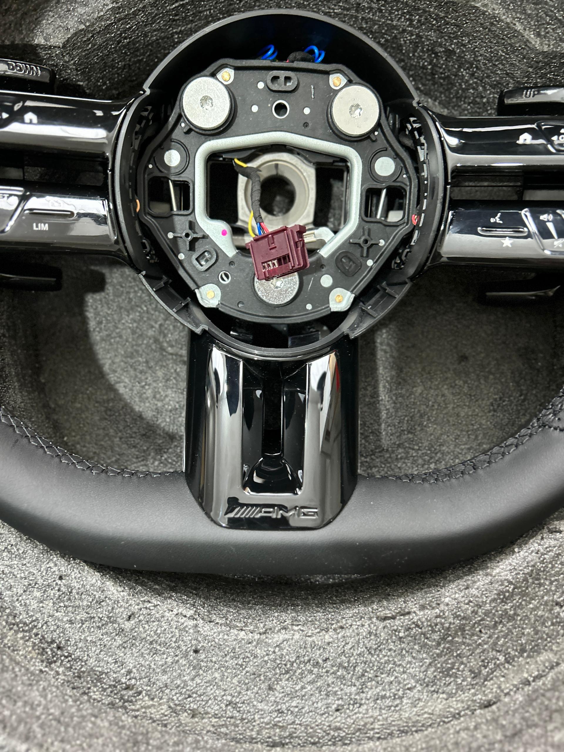 Mercedes-Benz Custom AMG Leather Flat Bottom Steering Wheel image 5