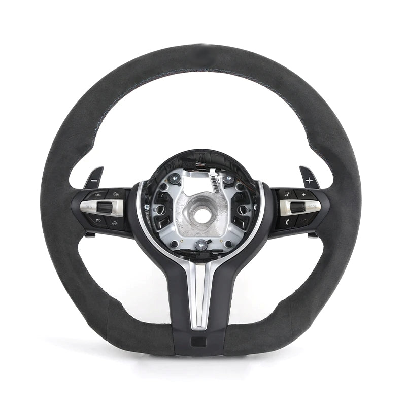 BMW Custom Alcantara Steering Wheel M Performance Edition Flat Bottom F-Series image 1