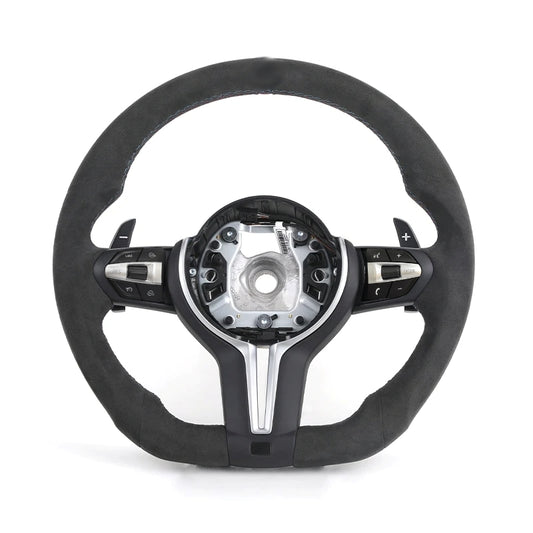 BMW Custom Alcantara Steering Wheel M Performance Edition Flat Bottom F-Series image 1