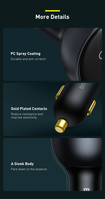Baseus 160W Car Charger | USB & USB-C | Qualcomm 5.0, PD3.0, PPS Fast Charging image 7