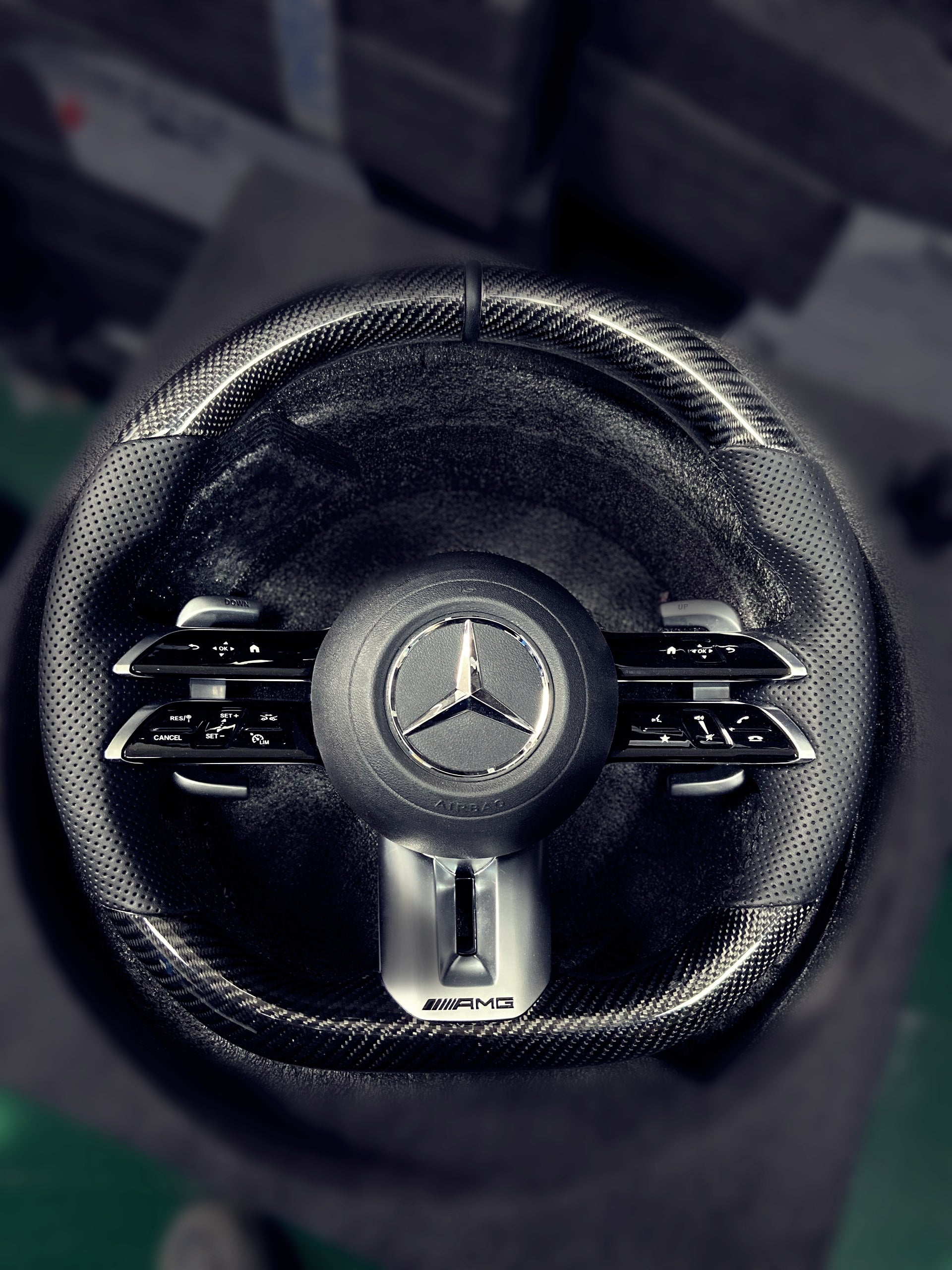 Mercedes Benz Custom AMG Carbon Fibre Steering Wheel image 0