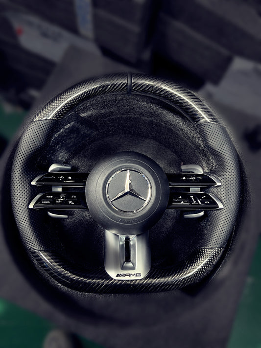 Mercedes Benz Custom AMG Carbon Fibre Steering Wheel image 0