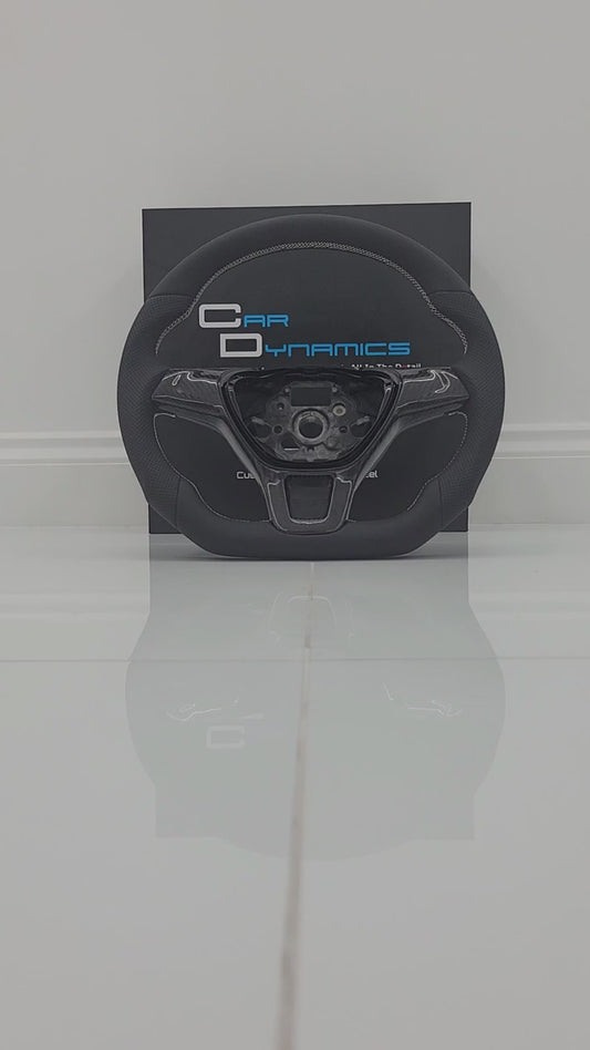 Volkswagen T6 Carbon & Leather Steering Wheel | Porsche Edition