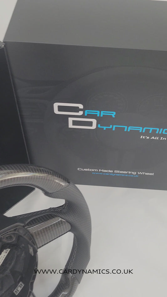 Audi B7 Carbon & Leather Steering Wheel | Dolphin Grey Edition