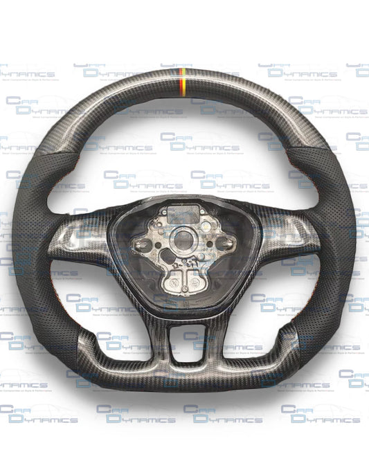 Volkswagen T6 Custom Carbon Fibre Flat Bottom Steering Wheel Transporter