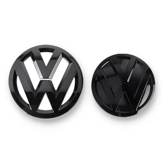VW Transporter T6 Blacked Out Front & Rear Emblem | Gloss Black Badge