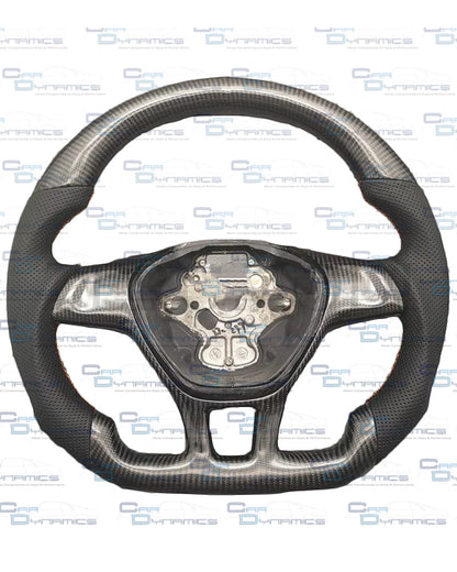Volkswagen T6 Custom Carbon Fibre Flat Bottom Steering Wheel Transporter