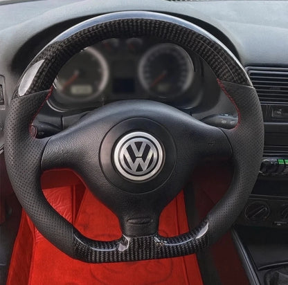 Volkswagen Custom MK4 Steering Wheel Seat Leon Cupra MK1 Carbon Fibre
